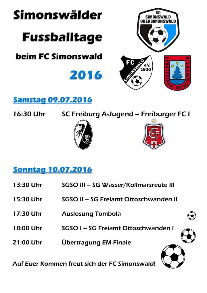 2016 Plakat Fußballtage