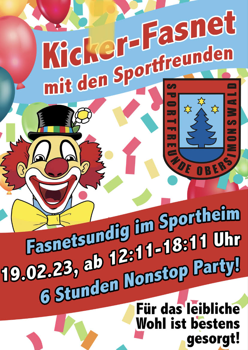 Kickerfasnet Flyer 2023